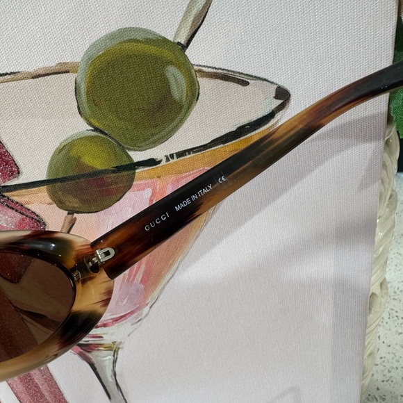 🤎Gucci Sunglasses Brown GG2420/S 3CX 52/19 Oval type With Side logo - Picture 13 of 17